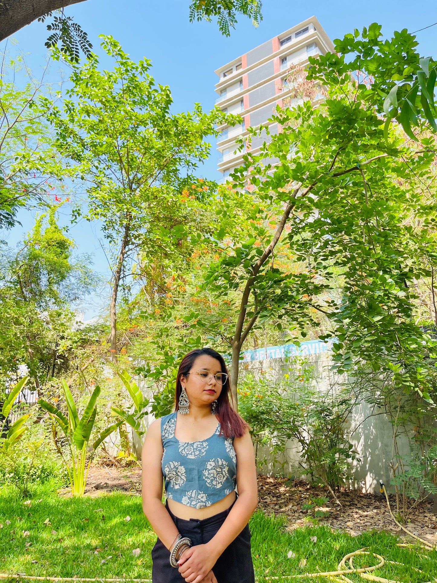 Teal Tara Corset Top