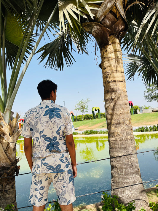 Floral Blues ( Men’s Coord Set )