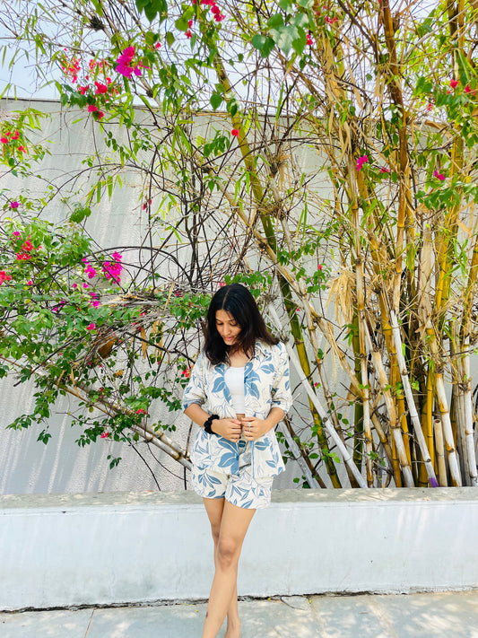 Floral Blues ( Coord Set )